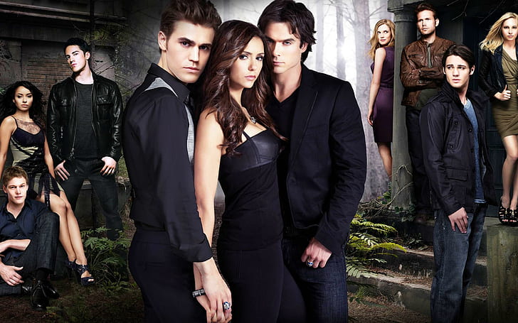 The Vampire Diaries säsong 2, säsong, vampyr, dagböcker, tv-serier, HD tapet