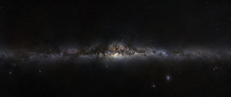 ultrawide, อวกาศ, กาแล็กซี่, ดวงดาว, วอลล์เปเปอร์ HD HD wallpaper