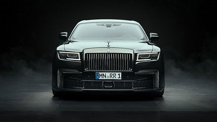 Rolls-Royce Ghost, car, Rolls-Royce, luxury cars, British cars, vehicle, dark background, HD wallpaper