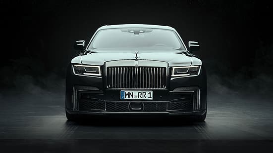 Rolls-Royce Ghost, automóvil, Rolls-Royce, automóviles de lujo, automóviles británicos, vehículo, fondo oscuro, Fondo de pantalla HD HD wallpaper