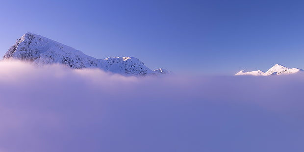 صورة جبلية مغطاة بالثلوج ، كبيرة ، كبيرة ، ثلجية ، مغطاة ، جبلية ، صورة ، اسكتلندا ، Glencoe ، Buachaille Etive Mor ، Buachaille Etive Beag ، West Highlands ، المناظر الطبيعية ، انعكاس درجة الحرارة ، السحب ، الفجر ، الضباب ، التوهج ، Canon 6D ، Canon EOS 6D ، الطبيعة ، الشتاء ، قمة الجبل ، الجليد ، الهواء الطلق ، المناظر الطبيعية ، البرد - درجة الحرارة ، الأزرق ، جبال الألب الأوروبية ، السماء، خلفية HD HD wallpaper