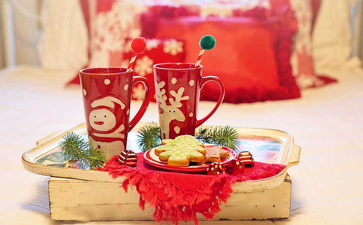 메리 크리스마스, 휴일, 크리스마스, 크리스마스, 휴일, 쿠키, 맛있는, 치료, 디저트, 음료, 음료, 머그잔, MerryChristmas, hotchocolate, hotdrink, MerryXmas, 즐거움, sugarcookies, HD 배경 화면