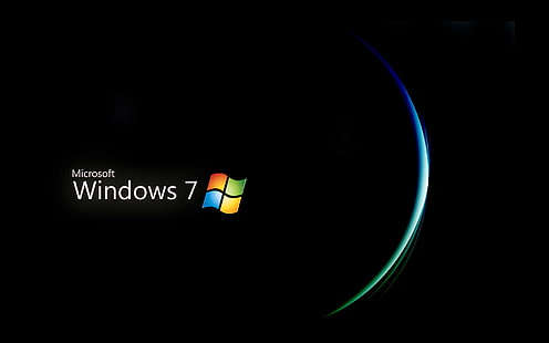 Logo Microsoft Windows 7, Windows, Windows 7, Logo, Microsoft, Fond d'écran HD HD wallpaper