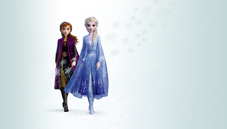 Film, Frozen 2, Anna (Frozen), Elsa (Frozen), Sfondo HD
