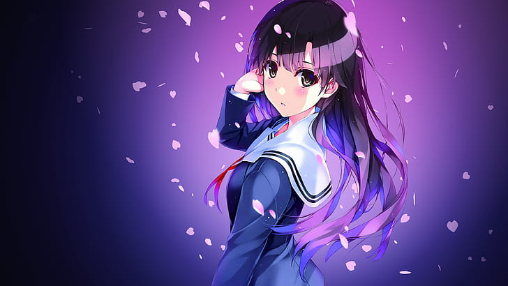 utaha kasumigaoka, นางเอก saenai no sodatekata, กลีบดอก, Anime, วอลล์เปเปอร์ HD