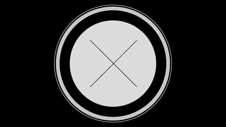 badge, logotype, circle, cross, HD wallpaper