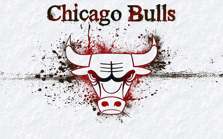 Чикаго Буллз логотип обои, фон, логотип, НБА, Чикаго Буллз, бык, баскетбол, HD обои