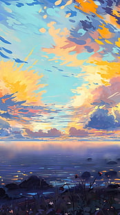 Anime, natürliche Landschaft, HD-Hintergrundbild HD wallpaper