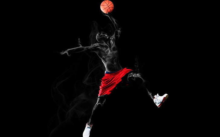 مايكل جوردان التوضيح ، كرة السلة، خلفية HD