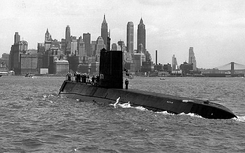 Navires de guerre, sous-marins, Fond d'écran HD HD wallpaper