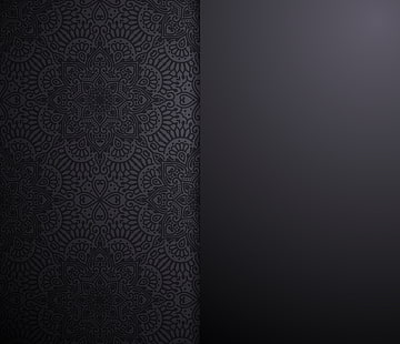 mönster, struktur, svart bakgrund, prydnad, design, bakgrund, HD tapet HD wallpaper