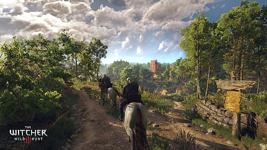 วอลล์เปเปอร์ดิจิทัล The Witcher Wild Hunt, The Witcher 3: Wild Hunt, Geralt of Rivia, วิดีโอเกม, วอลล์เปเปอร์ HD HD wallpaper