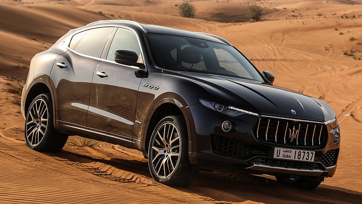 Maserati, Maserati Levante, Black Car, Car, Crossover Car, Luxury Car, SUV, Fondo de pantalla HD