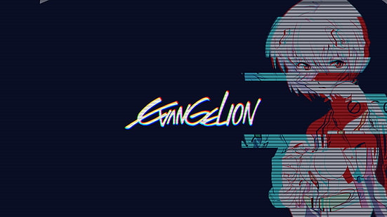 vaporwave ، عتيق ، Neon Genesis Evangelion ، انحراف لوني ، فتيات أنيمي ، Ayanami Rei، خلفية HD HD wallpaper