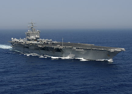 Uss Enterprise Cvn-65, aircraft carrier, ocean atlantic, boats, HD wallpaper HD wallpaper