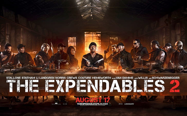 Expendables 2 The Last Supper, last, expendables, supper, películas, Fondo de pantalla HD