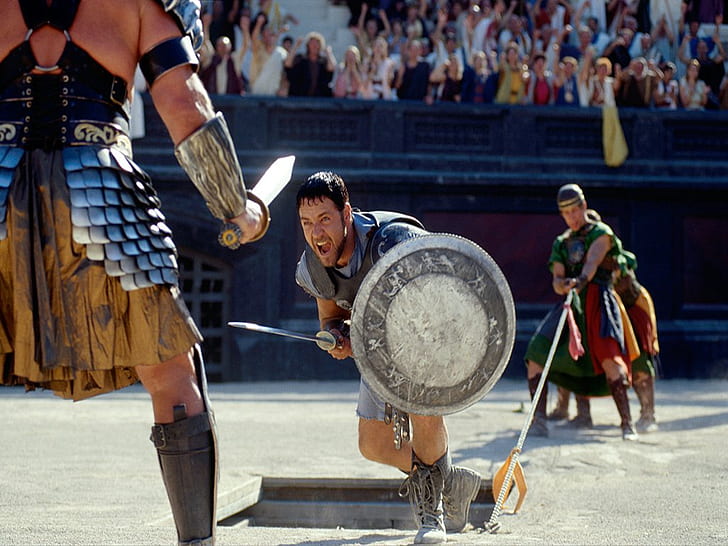 aksi pertempuran Gladiator Hiburan Film HD Seni, pertempuran, Aksi, perang, Gladiator, Wallpaper HD