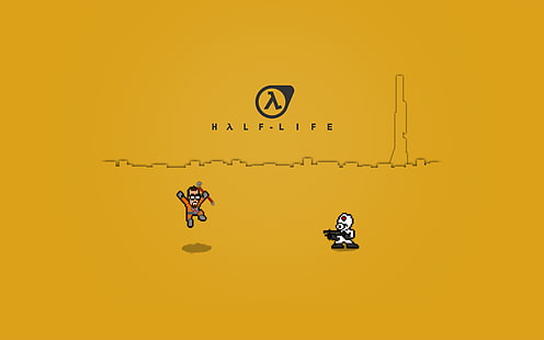 Half-Life, Half-Life 2, Gordon man, Combine, video game, pixelated, Valve, Valve Corporation, Wallpaper HD HD wallpaper