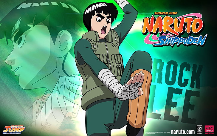 Shonen Jump's Naruto Shippuden Rock Lee digital wallpaper, Anime, Naruto, Rock Lee, HD wallpaper