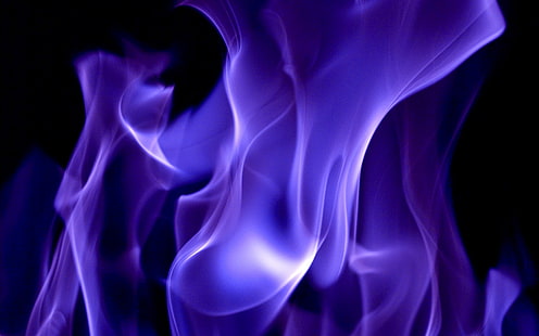 огън, светкавица, текстура, черен фон, картина, виолетов пламък, абстракция на огън, HD тапет HD wallpaper
