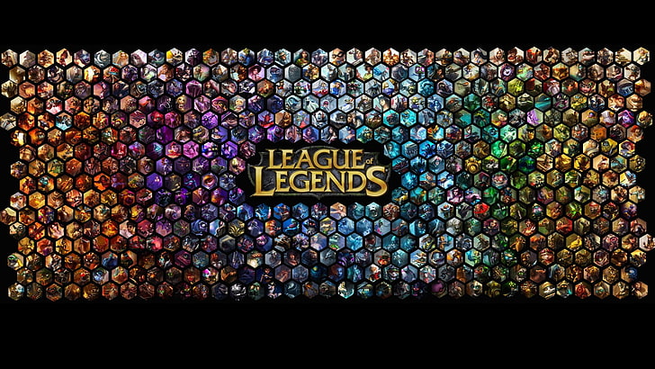 League of Legends wallpaper, League of Legends, collage, video games, HD wallpaper