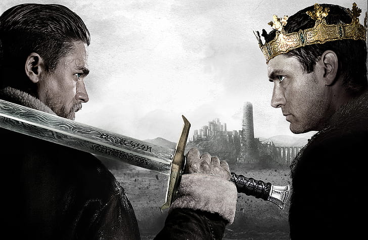 Charlie Hunnam, Jude Law, King Arthur: Legend of the Sword, 4K, 2017, 8K, Fond d'écran HD