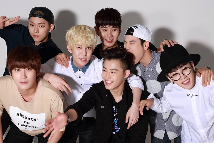 قميص رجالي أبيض وأسود ، Blockb ، K-pop ، Zico ، Jaehyo ، P.O ، Park Kyung ، B-Bomb ، Taeil ، موسيقي ، رجال ، كوري، خلفية HD