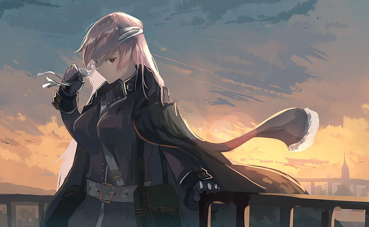 anime, Florence Nightingale (FateGrand Order), original characters, clouds, sky, FGO, HD wallpaper