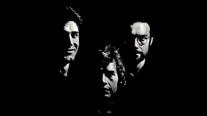 album covers, music, King Crimson, band, black background, HD wallpaper