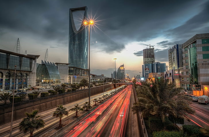 المدن ، الرياض ، الفاصل الزمني، خلفية HD