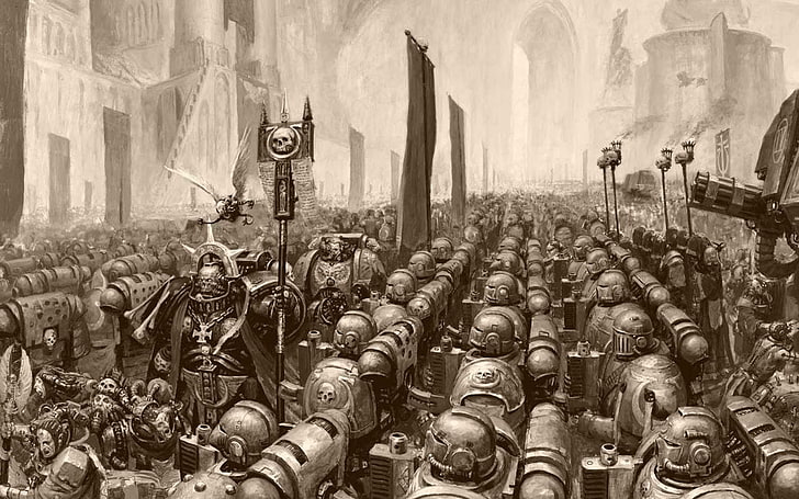40K kosmicznych marines We are Legion Abstract Other HD Art, 40K, space marines, ultramarines, warhammer, Tapety HD