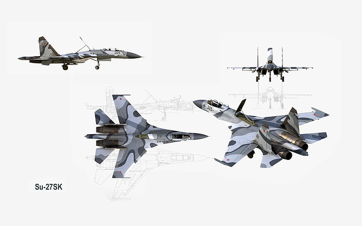 luft, flugzeug, flanker, kraft, russisch, su 27, sukhoi, HD-Hintergrundbild
