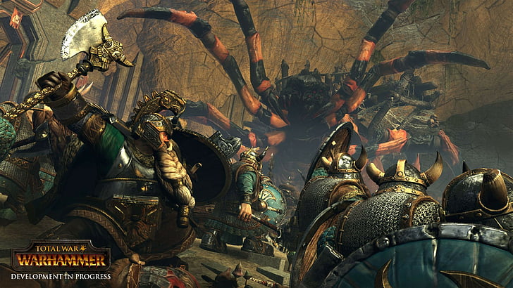 Total War Warhammer game wallpaper, Total War: Warhammer, real-time tactics, Microsoft Windows, OS X, Linux, HD wallpaper