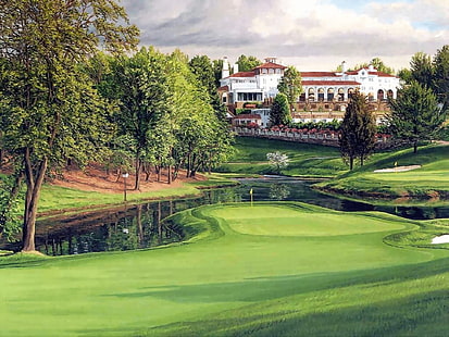 Golf, Golfplatz, HD-Hintergrundbild HD wallpaper