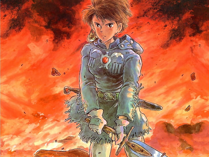 аниме, Studio Ghibli, Nausicaa of the Valley of the Wind, HD тапет