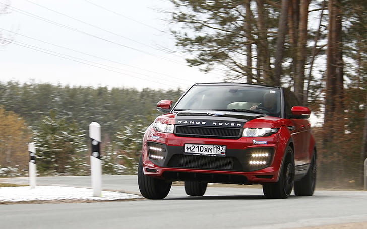 Range Rover Evoque 2014 de Larte Design, rover rouge, design, rover, gamme, evoque, 2014, larte, voitures, land rover, Fond d'écran HD