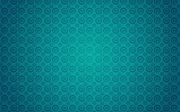 circles, turquoise, texture, pattern, surface, HD wallpaper