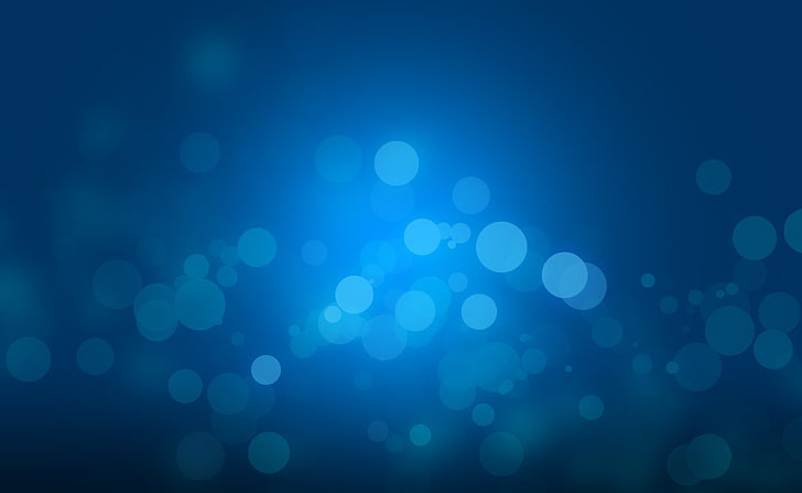 Sparkle, effet bokeh bleu, Aero, coloré, Fond d'écran HD