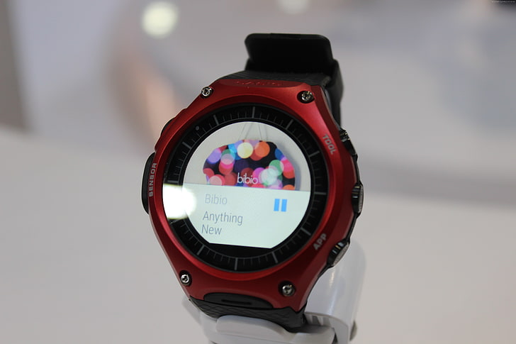 CES 2016, smartwatch, Casio WSD f10, HD Wallpaper