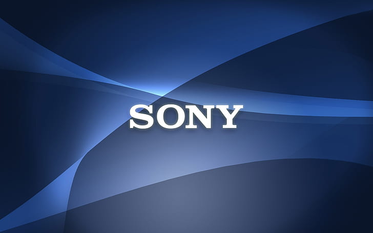 Sony logo, abstract background, Sony, Logo, Abstract, Background, HD wallpaper