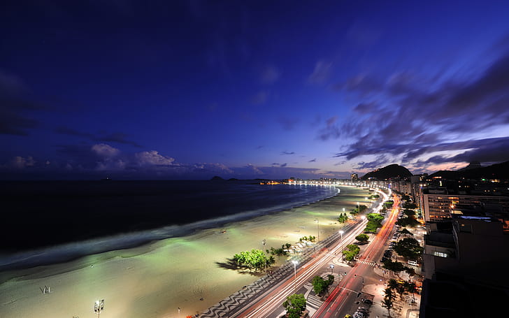 Copacabana Rooftop View, HD papel de parede