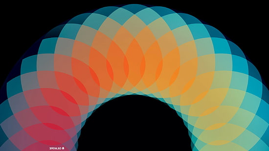 дигитално изкуство цветна геометрия Анди Гилмор, HD тапет HD wallpaper