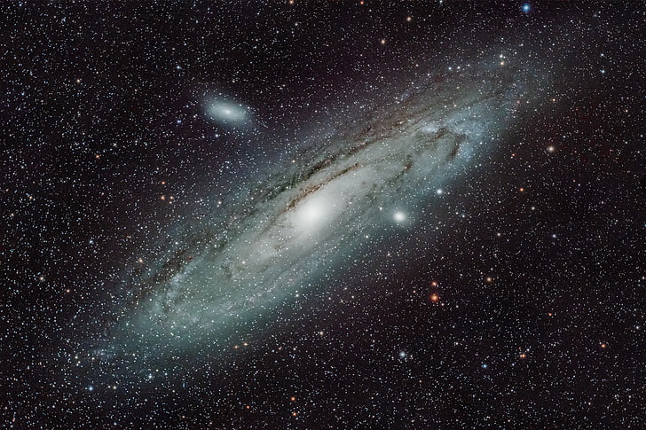 La galaxia de Andrómeda, la galaxia de Andrómeda, M 31, Fondo de pantalla HD