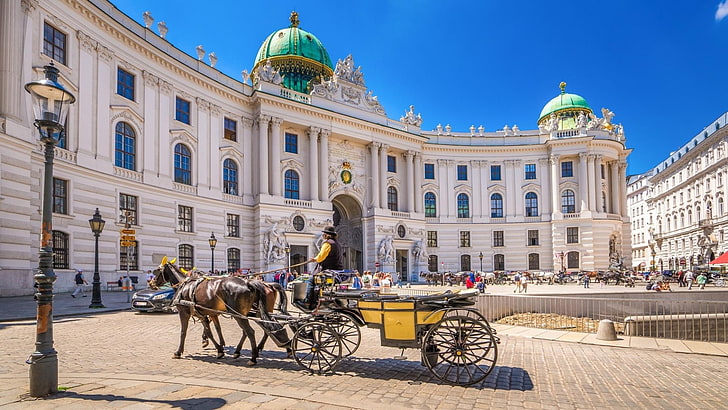 Building, Hofburg, Palace, Vienna, HD wallpaper