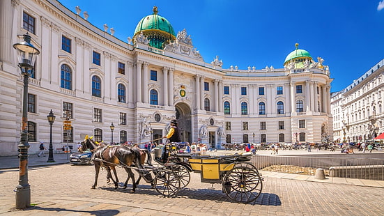 建物、ホーフブルク宮殿、ウィーン、 HDデスクトップの壁紙 HD wallpaper