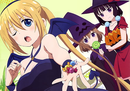 Anime, Mélange S, Kaho Hinata, Mafuyu Hoshikawa, Maika Sakuranomiya, Fond d'écran HD HD wallpaper