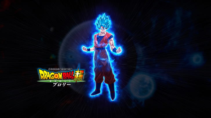 Drachenball Super, Drachenball Super Broly, Son Goku, Super Saiyajin Blau, Anime, Filme, Anime Jungs, HD-Hintergrundbild