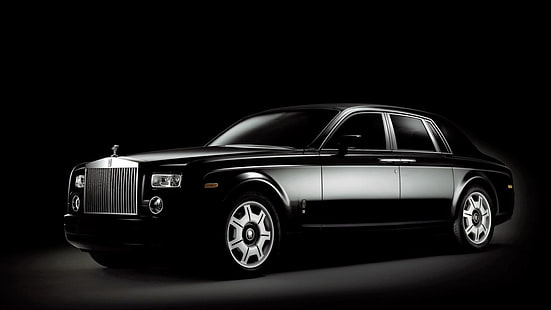 Rolls Royce HD, rollos negros Royce Phantom, vehículos, rollos, Royce, Fondo de pantalla HD HD wallpaper