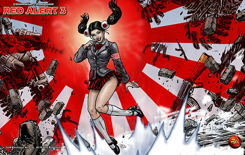Command and Conquer: Red Alert 3, Red Alert 3, วิดีโอเกม, ญี่ปุ่น, วอลล์เปเปอร์ HD HD wallpaper