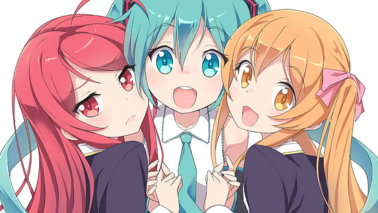 anime girls, hatsune miku, moe, cute, Anime, HD wallpaper HD wallpaper